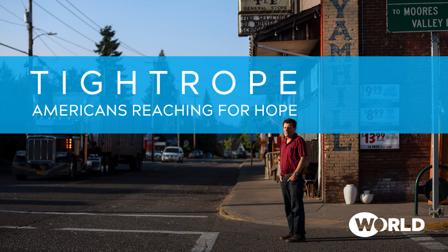 Cover image for Tightrope, Americans Reaching for Hope