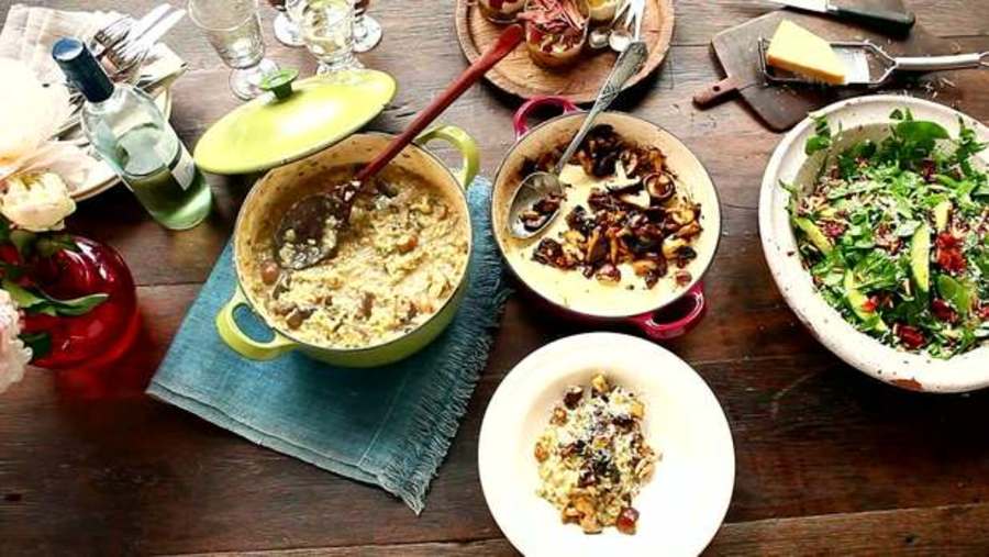 Cover image for Oozy Mushroom Risotto: Jamie's 30-Minute Meals