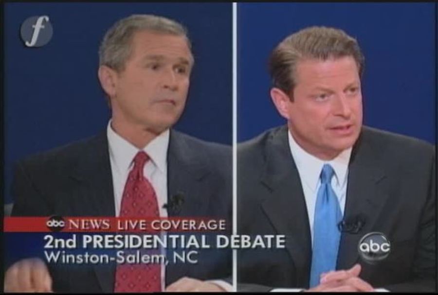 Cover image for George W. Bush and Al Gore Debate (10/11/2000)