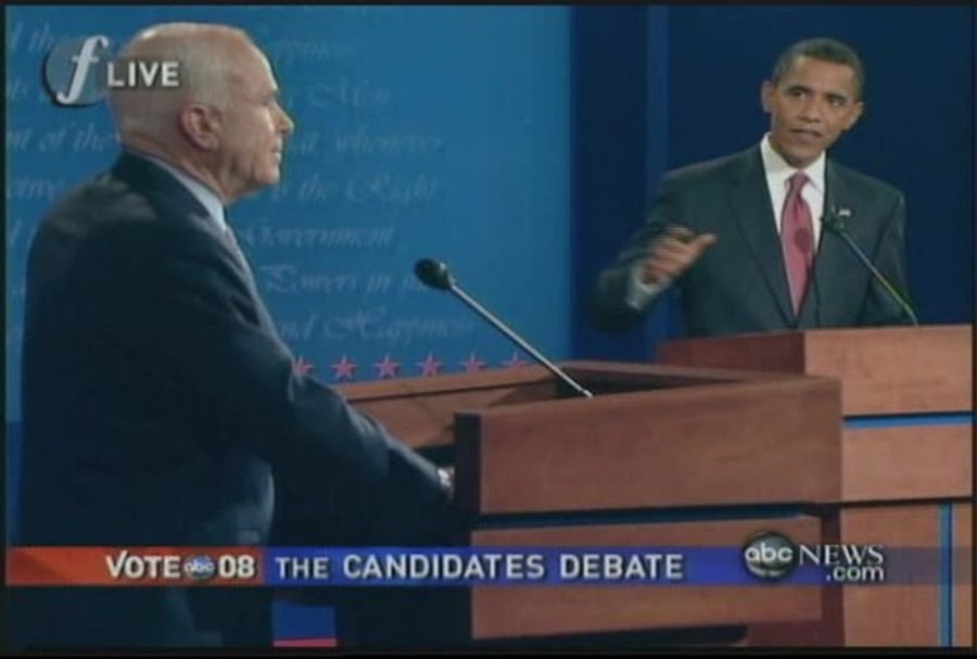 Cover image for Barack Obama and John McCain Debate (9/26/2008)