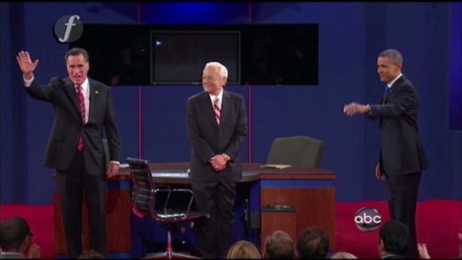 Cover image for Barack Obama and Mitt Romney Debate (10/22/2012)